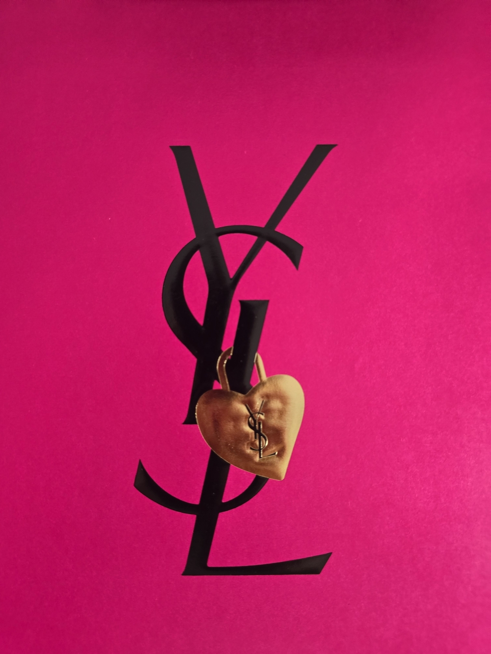 Limited-edition Yves Saint Laurent (YSL) Beauté Fuchsia Pink Gift Bag - Picture 2 of 3